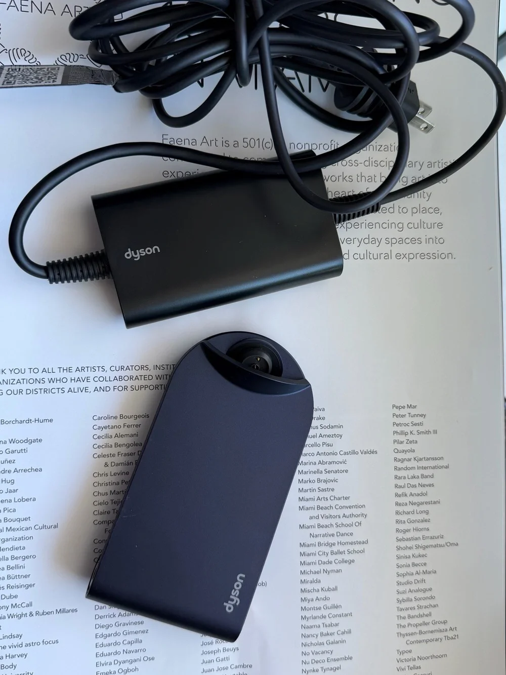 Dyson navy blue VR accessory case with matching controller